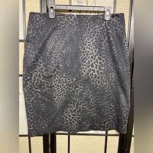 Fierce jaguar print pencil skirt